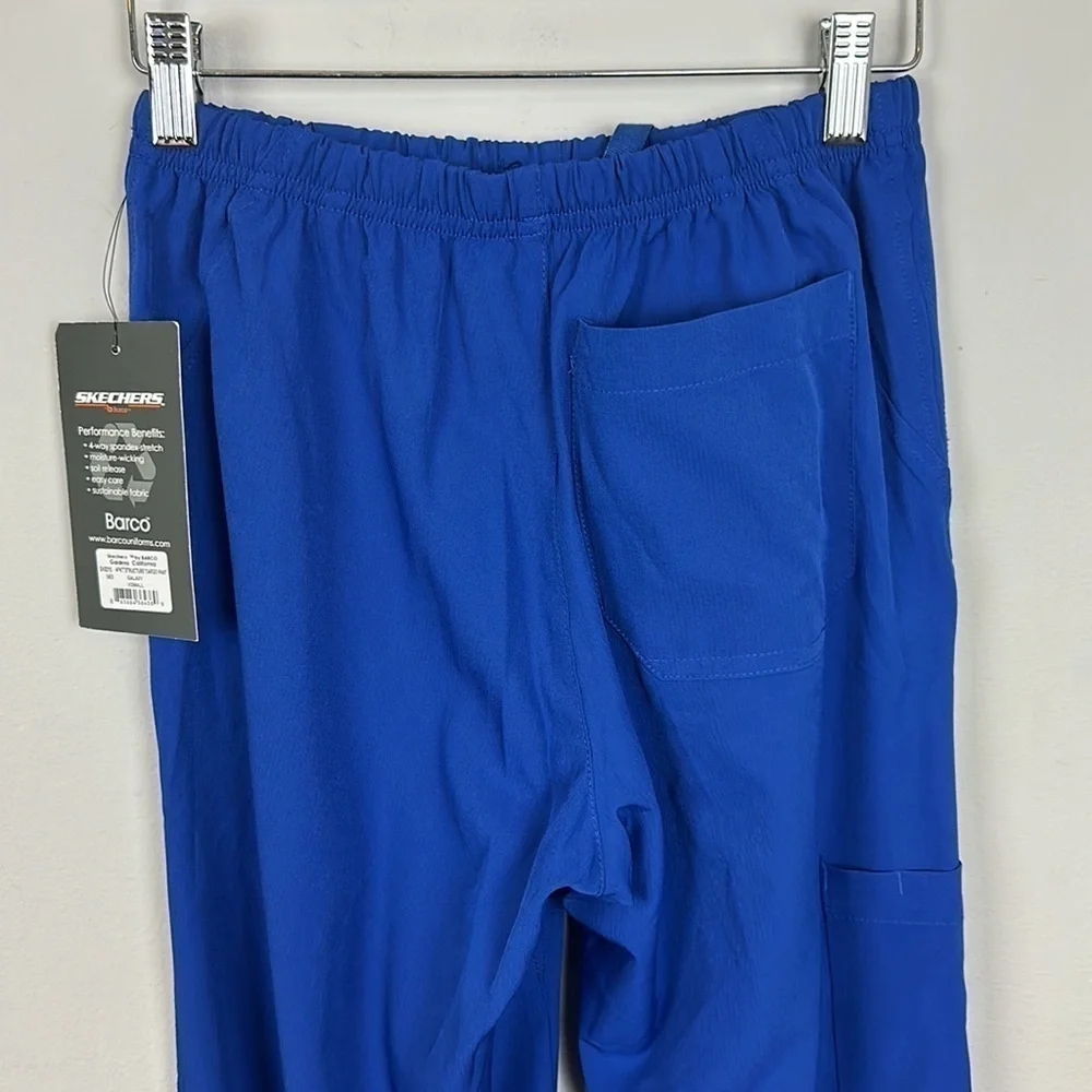 NWT Sketchers by Barco Structure Scrub Pants Galaxy Blue XS
